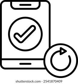 Auto-rotate Vector Icon Design Symbol