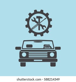 Autoservice vector icon