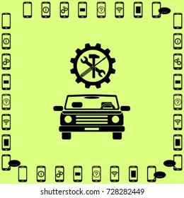 Autoservice vector icon