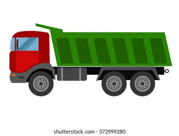 Autotruck Tipping Lorry Building Truck Machinevector Stock Vector ...