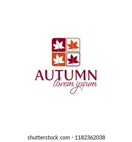 autum logo, vector illustration