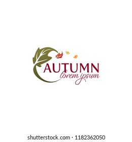 autum logo, vector illustration