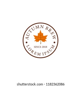 autum logo, vector illustration