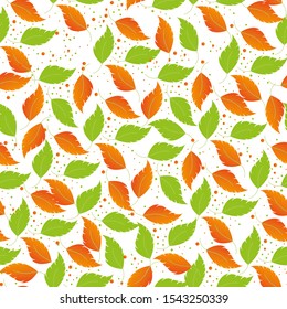 Autum Seamless Pattern white backgraund