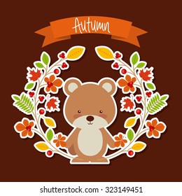 autum season design, vector illustration eps10 graphic 
