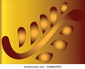 Autumn 3D leaves