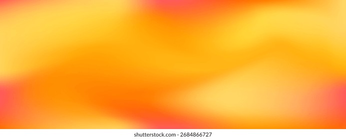 Fundo abstrato de outono com gradiente de malha desfocado em tons quentes de laranja e cor amarela