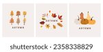 Autumn Abstract Background concept and simple modern design. Vector illustration. Can be used for your work.