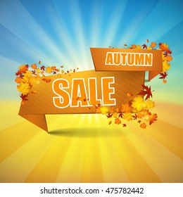 Autumn abstract background design.Vector Eps 10