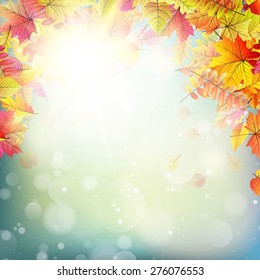 Autumn abstract background. EPS 10 vector file included