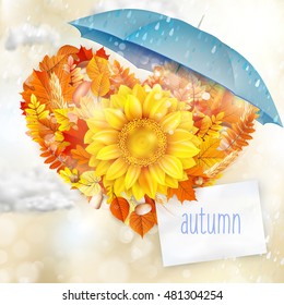 Autumn abstract background. EPS 10 vector file included
