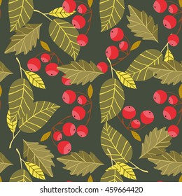Autumn abstract background with fall leaf vector illustration
