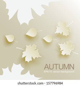 Autumn abstract background with fallen leaves 