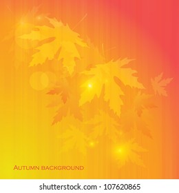Autumn Abstract  Background. Falling Leaves.