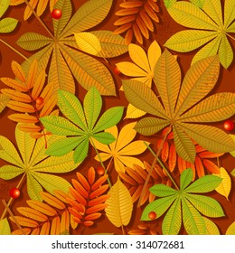 Autumn abstract background with leaf. eps 10