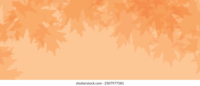 Autumn abstract background with maple leaves. Vector illustration