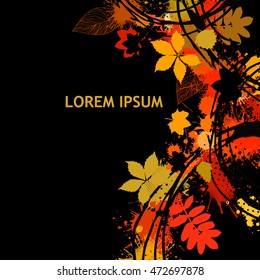 Autumn abstract background. Vector