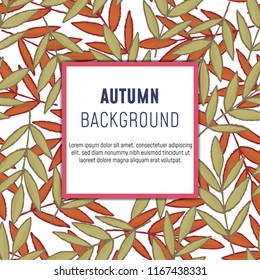 Autumn abstract background. Vector illustration