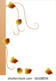 Autumn abstract background - vector illustration