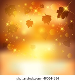 Autumn abstract background. Vector illustration