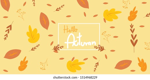 Autumn abstract background.Design concept for seasonal holiday greeting card.