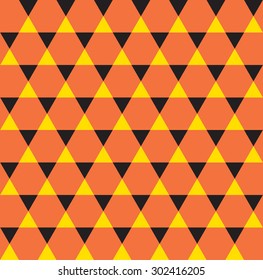 Autumn abstract background.Triangle seamless pattern. 