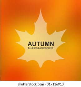 Autumn abstract blurred background