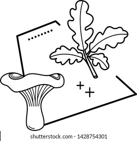 Autumn abstract concept icon in outline style