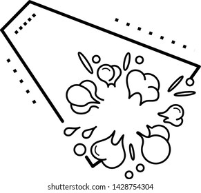 Autumn abstract concept icon in outline style