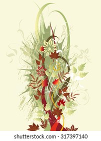Autumn abstract design