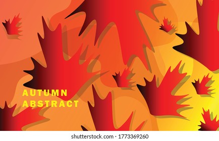 Herbstabstraktes Design für Hintergrund und Vorlage