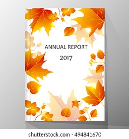Autumn abstract floral background.
