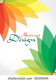 Autumn abstract floral background.
