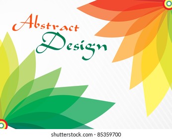 Autumn abstract floral background.