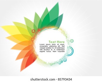 Autumn abstract floral background.