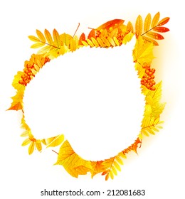 Autumn abstract floral background. with copyspace. EPS10