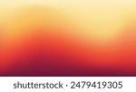 Autumn abstract gradient background with warm orange and red color wave. Vector background