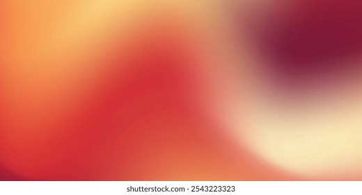 Autumn abstract gradient background with warm orange and red color simple art