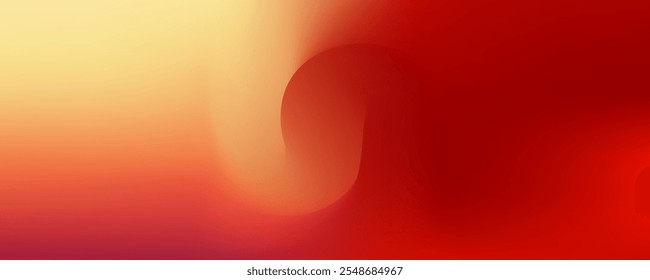 Autumn abstract gradient background with warm orange and red color wave.