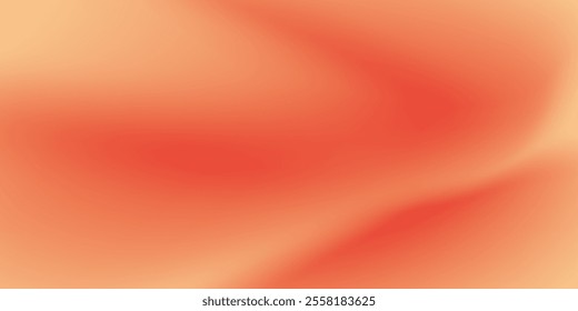 Autumn abstract gradient background with warm orange and red color wave. vector illustration eps10