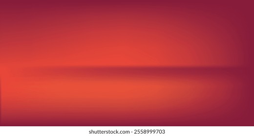Autumn abstract gradient background with warm orange and red color wave. 