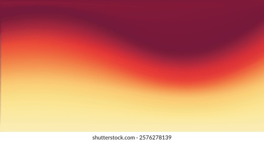Autumn abstract gradient background with warm orange and red color wave.