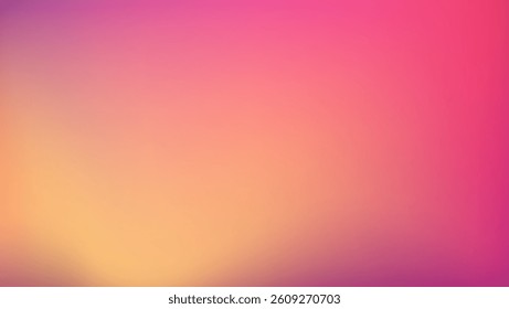 Autumn abstract gradient background with warm orange and pink and violet colors. Vector background