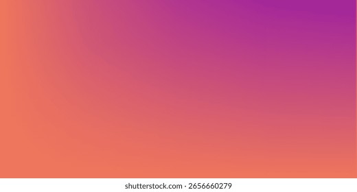 Autumn abstract gradient background with warm orange and pink and violet colors. Vector background