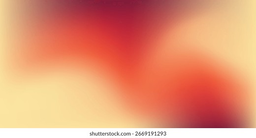 Fondo abstracto del gradiente del otoño con la onda naranja y roja calientes del color. Vector de fondo