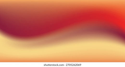 Fondo abstracto del gradiente del otoño con la onda naranja y roja calientes del color.