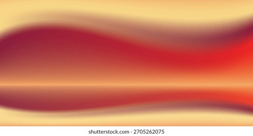 Fondo abstracto del gradiente del otoño con la onda naranja y roja calientes del color.