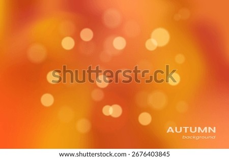 Autumn abstract gradient background with warm orange and red color wave. Soft light banner template. Shine and blur effect on autumn theme. Earth tone colorful fluid mesh wallpaper.