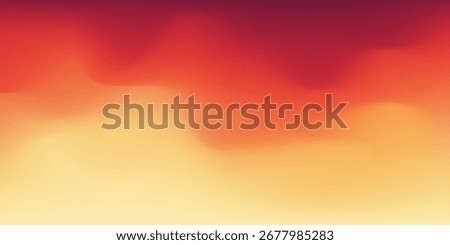 Autumn abstract gradient background with warm orange and red color wave. Vector background