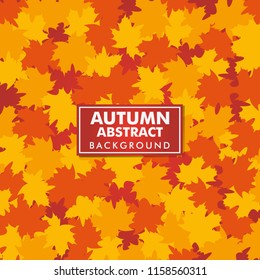 Autumn Abstract Leaves Background